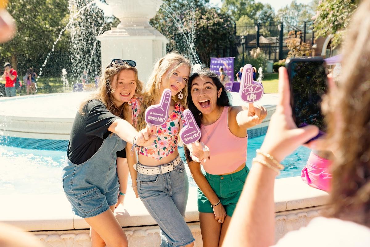 photograph of students at lucky dip